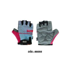 LUVA BIKE FEM SKIN SPOR VENUS P AZRS SKIN SPORT
