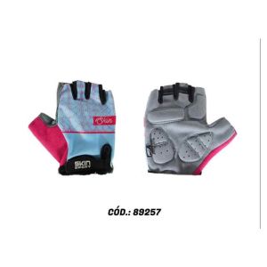 LUVA BIKE FEM SKIN SPOR VENUS PP AZRS SKIN SPORT