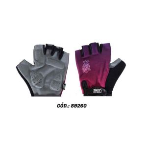 LUVA BIKE FEM SKIN SPOR VENUS M ROXO SKIN SPORT