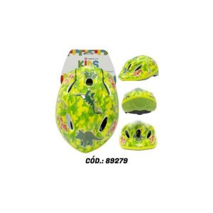 CAPACETE INF ABS SHAKE DINO P VERDE ABSOLUTE KIDS