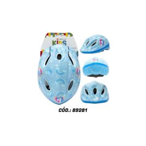 CAPACETE INF ABS SHAKE UNICORNIO P AZUL ABSOLUTE KIDS