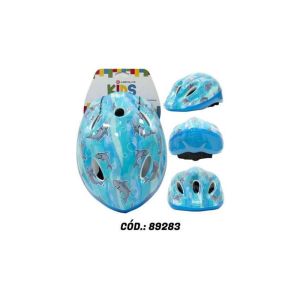CAPACETE INF ABS SHAKE TUBARAO P AZUL ABSOLUTE KIDS