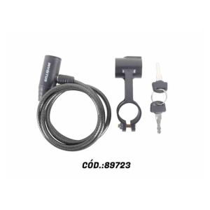 CADEADO 100MX06MM ESPIRAL PT CHAVE INVIKTUS