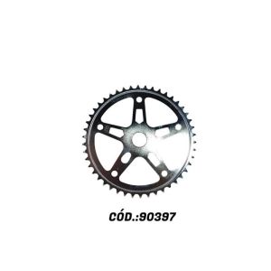 RODA DENT 46 DTS RAIADA 25 MM CROMADA JIMP