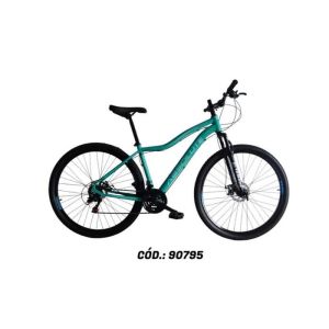 KIT BIC 29 AL17 FEM VERDE PNEU PRETO CV ABSOLUTE