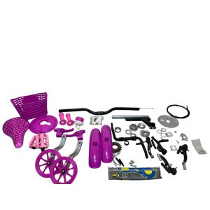 KIT PECAS 16 C RODA LATERAL FEM ROSA KIT PECAS