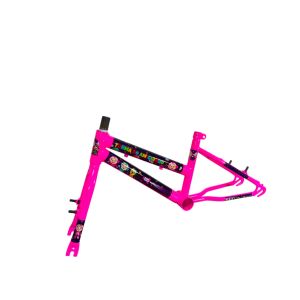 KIT 16 FEM V BRAKE ROSA CHICLETE TURMA DO AMIGUINHO